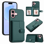 Ốp lưng điện thoại chống trộm RFID dạng túi đựng thẻ có nút bấm, dành cho iPhone 17 Pro Max, iPhone 17 Pro, iPhone 17, iPhone Air, iPhone 16 Pro Max, iPhone 16 Pro, iPhone 16 Plus, iPhone 16