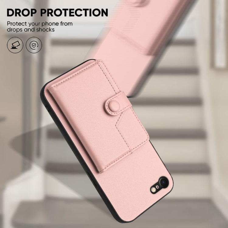 Ốp lưng điện thoại chống trộm RFID dạng túi đựng thẻ có nút bấm, dành cho iPhone SE 2022 / 2020, iPhone 13 Pro Max, iPhone 13 Pro, iPhone 13, iPhone 13 mini, iPhone 12, iPhone 12 Pro Max, iPhone 12 Pro