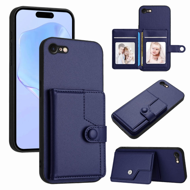 Ốp lưng điện thoại chống trộm RFID dạng túi đựng thẻ có nút bấm, dành cho iPhone SE 2022 / 2020, iPhone 13 Pro Max, iPhone 13 Pro, iPhone 13, iPhone 13 mini, iPhone 12, iPhone 12 Pro Max, iPhone 12 Pro