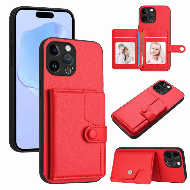 Ốp lưng điện thoại chống trộm RFID dạng túi đựng thẻ có nút bấm, dành cho iPhone SE 2022 / 2020, iPhone 13 Pro Max, iPhone 13 Pro, iPhone 13, iPhone 13 mini, iPhone 12, iPhone 12 Pro Max, iPhone 12 Pro