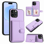 Ốp lưng điện thoại chống trộm RFID dạng túi đựng thẻ có nút bấm, dành cho iPhone SE 2022 / 2020, iPhone 13 Pro Max, iPhone 13 Pro, iPhone 13, iPhone 13 mini, iPhone 12, iPhone 12 Pro Max, iPhone 12 Pro
