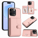 Ốp lưng điện thoại chống trộm RFID dạng túi đựng thẻ có nút bấm, dành cho iPhone SE 2022 / 2020, iPhone 13 Pro Max, iPhone 13 Pro, iPhone 13, iPhone 13 mini, iPhone 12, iPhone 12 Pro Max, iPhone 12 Pro
