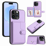 Ốp lưng điện thoại chống trộm RFID dạng túi đựng thẻ có nút bấm, dành cho iPhone SE 2022 / 2020, iPhone 13 Pro Max, iPhone 13 Pro, iPhone 13, iPhone 13 mini, iPhone 12, iPhone 12 Pro Max, iPhone 12 Pro