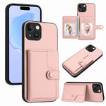 Ốp lưng điện thoại chống trộm RFID dạng túi đựng thẻ có nút bấm, dành cho iPhone SE 2022 / 2020, iPhone 13 Pro Max, iPhone 13 Pro, iPhone 13, iPhone 13 mini, iPhone 12, iPhone 12 Pro Max, iPhone 12 Pro