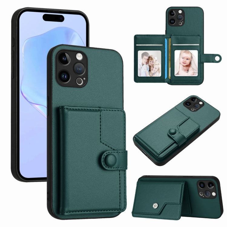 Ốp lưng điện thoại chống trộm RFID dạng túi đựng thẻ có nút bấm, dành cho iPhone SE 2022 / 2020, iPhone 13 Pro Max, iPhone 13 Pro, iPhone 13, iPhone 13 mini, iPhone 12, iPhone 12 Pro Max, iPhone 12 Pro