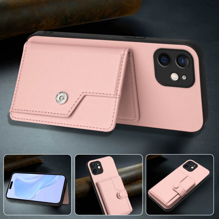 Ốp lưng điện thoại chống trộm RFID dạng túi đựng thẻ có nút bấm, dành cho iPhone 12 mini, iPhone 11 Pro Max, iPhone 11, iPhone 11 Pro, iPhone XS / X, iPhone XR, iPhone XS Max, iPhone 8 Plus / 7 Plus