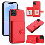 Ốp lưng điện thoại chống trộm RFID dạng túi đựng thẻ có nút bấm, dành cho iPhone 12 mini, iPhone 11 Pro Max, iPhone 11, iPhone 11 Pro, iPhone XS / X, iPhone XR, iPhone XS Max, iPhone 8 Plus / 7 Plus