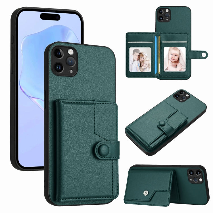 Ốp lưng điện thoại chống trộm RFID dạng túi đựng thẻ có nút bấm, dành cho iPhone 12 mini, iPhone 11 Pro Max, iPhone 11, iPhone 11 Pro, iPhone XS / X, iPhone XR, iPhone XS Max, iPhone 8 Plus / 7 Plus