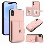 Ốp lưng điện thoại chống trộm RFID dạng túi đựng thẻ có nút bấm, dành cho iPhone 12 mini, iPhone 11 Pro Max, iPhone 11, iPhone 11 Pro, iPhone XS / X, iPhone XR, iPhone XS Max, iPhone 8 Plus / 7 Plus