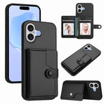 Ốp lưng điện thoại chống trộm RFID dạng túi đựng thẻ có nút bấm, dành cho iPhone 17 Pro Max, iPhone 17 Pro, iPhone 17, iPhone Air, iPhone 16 Pro Max, iPhone 16 Pro, iPhone 16 Plus, iPhone 16