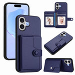 Ốp lưng điện thoại chống trộm RFID dạng túi đựng thẻ có nút bấm, dành cho iPhone 17 Pro Max, iPhone 17 Pro, iPhone 17, iPhone Air, iPhone 16 Pro Max, iPhone 16 Pro, iPhone 16 Plus, iPhone 16