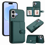 Ốp lưng điện thoại chống trộm RFID dạng túi đựng thẻ có nút bấm, dành cho iPhone 17 Pro Max, iPhone 17 Pro, iPhone 17, iPhone Air, iPhone 16 Pro Max, iPhone 16 Pro, iPhone 16 Plus, iPhone 16