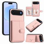 Ốp lưng điện thoại chống trộm RFID dạng túi đựng thẻ có nút bấm, dành cho iPhone 17 Pro Max, iPhone 17 Pro, iPhone 17, iPhone Air, iPhone 16 Pro Max, iPhone 16 Pro, iPhone 16 Plus, iPhone 16