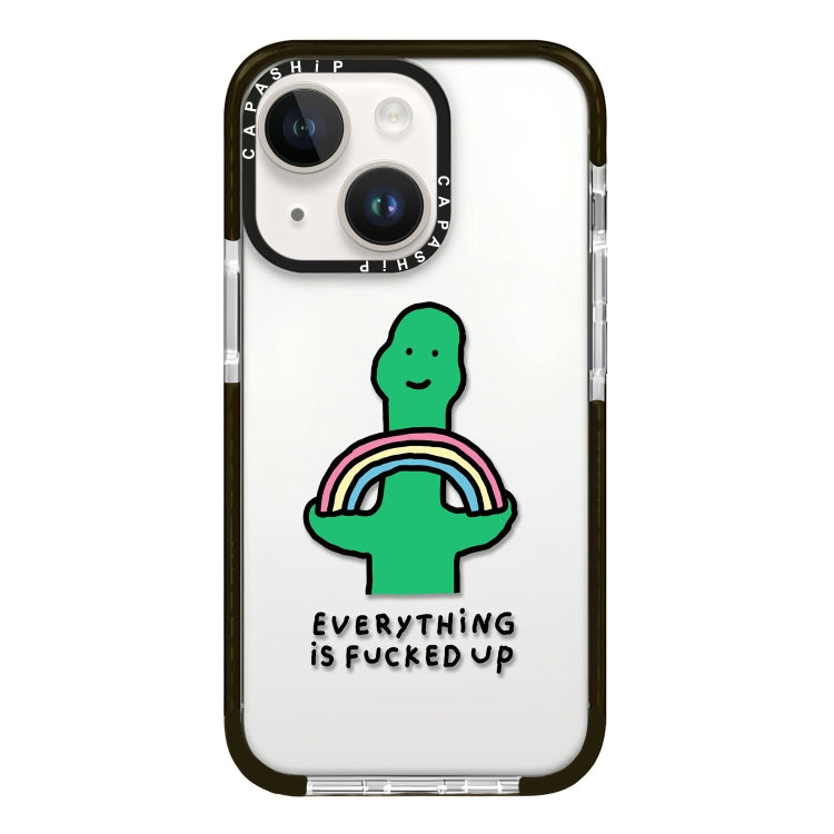 Simple Illustration Pattern Full Coverage Phone Case, For iPhone 13