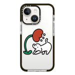 Simple Illustration Pattern Full Coverage Phone Case, For iPhone 14 Plus