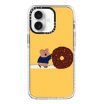 Simple Illustration Pattern Full Coverage Phone Case, For iPhone 16