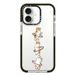 Simple Illustration Pattern Full Coverage Phone Case, For iPhone 16
