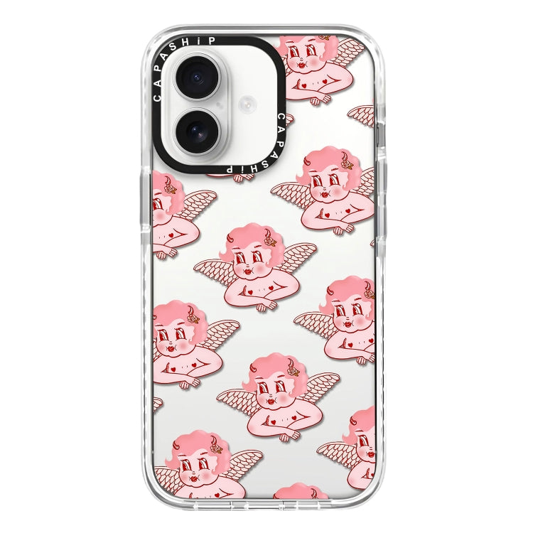 Simple Illustration Pattern Full Coverage Phone Case, For iPhone 16 Plus