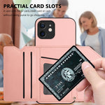 Skin Feel Four Card Slots Phone Case with Wrist Strap, For iPhone 12 mini, For iPhone 11 Pro Max, For iPhone 11, For iPhone 11 Pro, For iPhone X / XS, For iPhone XR, For iPhone XS Max, For iPhone 7 Plus / 8 Plus