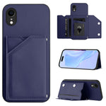 Skin Feel Four Card Slots Phone Case with Wrist Strap, For iPhone 12 mini, For iPhone 11 Pro Max, For iPhone 11, For iPhone 11 Pro, For iPhone X / XS, For iPhone XR, For iPhone XS Max, For iPhone 7 Plus / 8 Plus