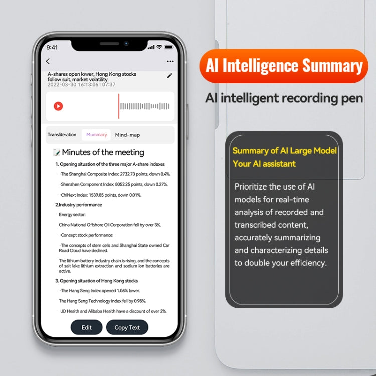 Bút ghi âm giảm tiếng ồn từ tính Q70A hỗ trợ điều khiển APP, 8GB, 16GB, 32GB, 64GB, 128GB