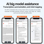 Bút ghi âm giảm tiếng ồn HD siêu mỏng Q61A hỗ trợ điều khiển APP, 8GB, 16GB, 32GB, 64GB, 128GB