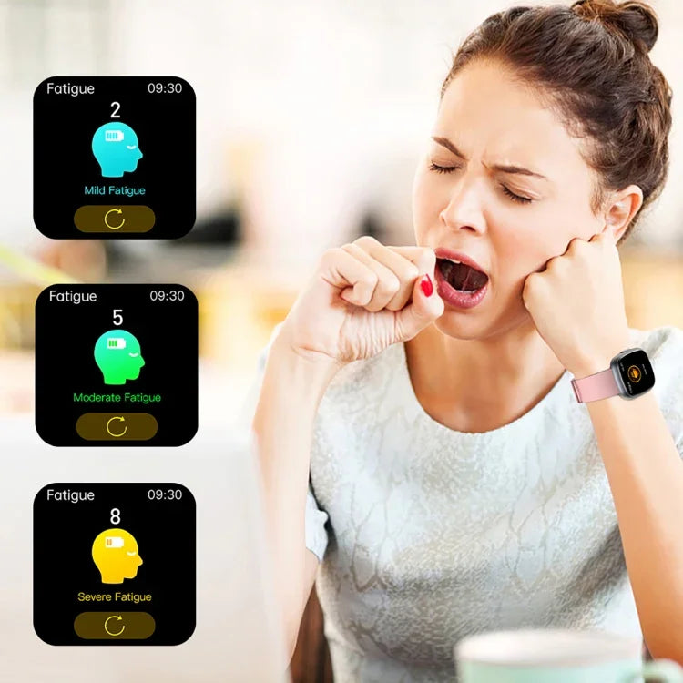 Đồng hồ thông minh màn hình vuông IPS 1.75 inch ET593, Theo dõi điện tâm đồ ECG / Đường huyết