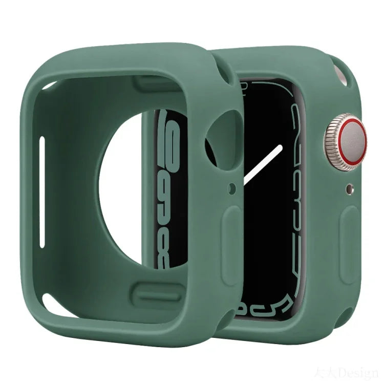 Ốp đồng hồ silicone Candy che phủ một nửa, dành cho Apple Watch Series 41mm