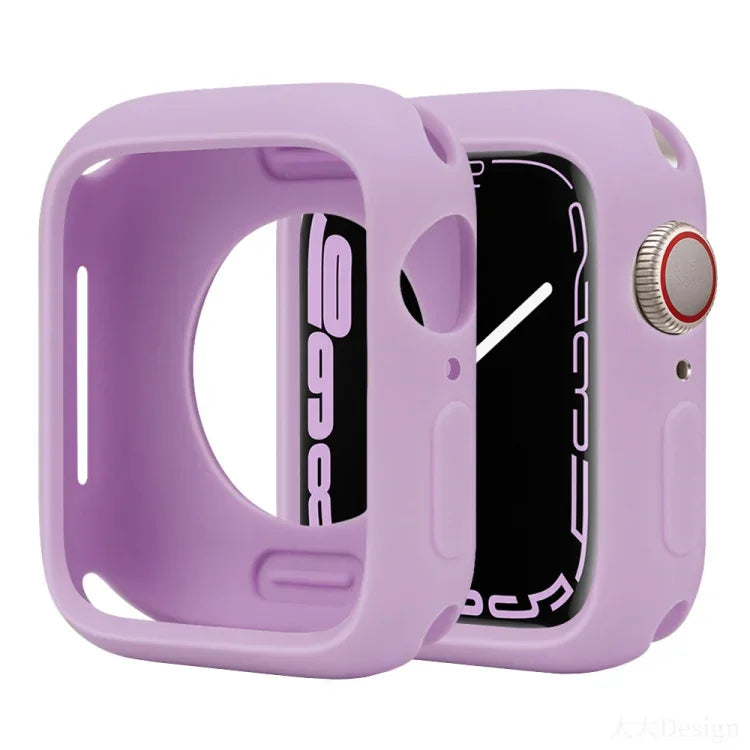 Ốp đồng hồ silicone Candy che phủ một nửa, dành cho Apple Watch Series 41mm