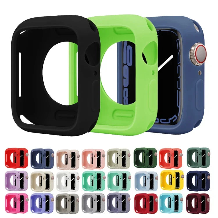 Ốp đồng hồ silicone Candy che phủ một nửa, dành cho Apple Watch Series 41mm