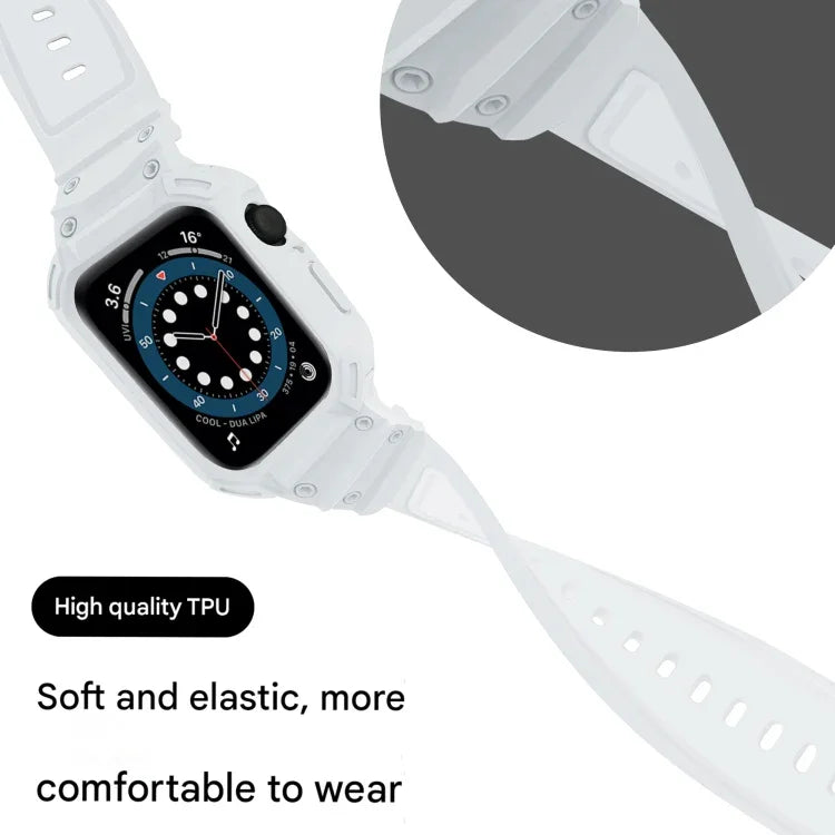 Ốp TPU Armor tích hợp dây đồng hồ, dành cho Apple Watch Series 10 / 11 46mm, dành cho Apple Watch Series 10 / 11 42mm