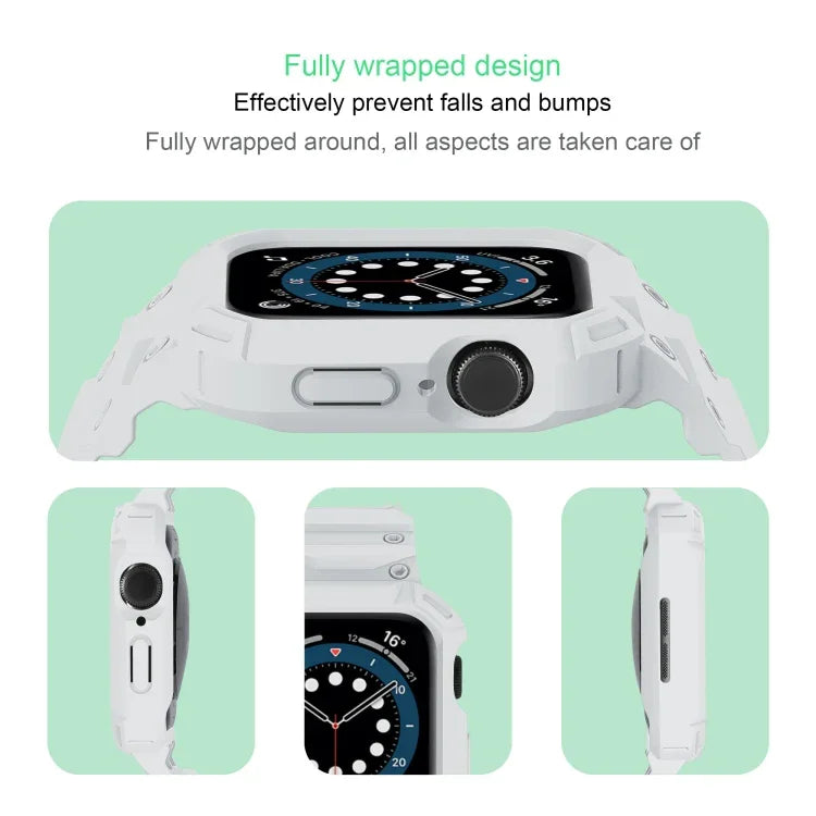 Ốp TPU Armor tích hợp dây đồng hồ, dành cho Apple Watch Series 10 / 11 46mm, dành cho Apple Watch Series 10 / 11 42mm