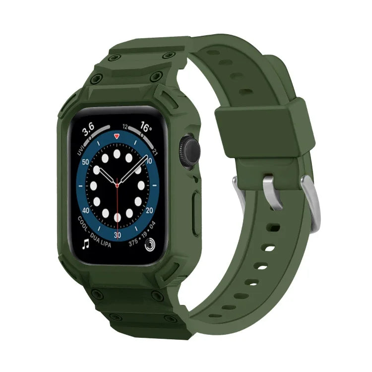 Ốp TPU Armor tích hợp dây đồng hồ, dành cho Apple Watch Series 10 / 11 46mm, dành cho Apple Watch Series 10 / 11 42mm