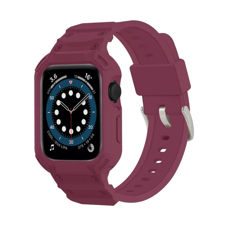 Ốp TPU Armor tích hợp dây đồng hồ, dành cho Apple Watch Series 10 / 11 46mm, dành cho Apple Watch Series 10 / 11 42mm