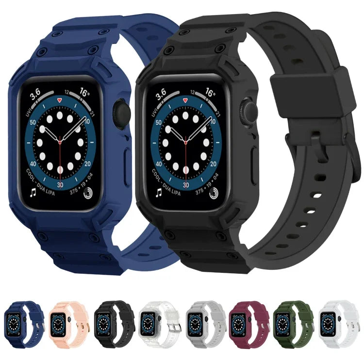 Ốp TPU Armor tích hợp dây đồng hồ, dành cho Apple Watch Series 10 / 11 46mm, dành cho Apple Watch Series 10 / 11 42mm