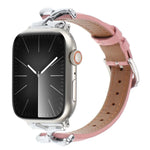 Dây đồng hồ da thật khóa chữ X, dành cho Apple Watch 46mm / 49mm / 45mm / 44mm, dành cho Apple Watch 42mm / 41mm / 40mm / 38mm