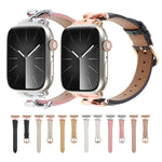 Dây đồng hồ da thật khóa chữ X, dành cho Apple Watch 46mm / 49mm / 45mm / 44mm, dành cho Apple Watch 42mm / 41mm / 40mm / 38mm
