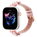 Dây đồng hồ da thật đầu báo đốm, dành cho Apple Watch 46mm / 49mm / 45mm / 44mm, dành cho Apple Watch 42mm / 41mm / 40mm / 38mm