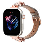 Dây đồng hồ da thật đầu báo đốm, dành cho Apple Watch 46mm / 49mm / 45mm / 44mm, dành cho Apple Watch 42mm / 41mm / 40mm / 38mm