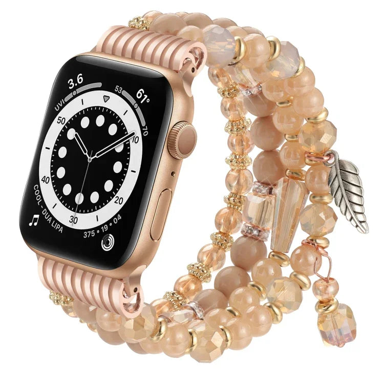 Dây đồng hồ chuỗi hạt tua rua, dành cho Apple Watch 46mm / 49mm / 45mm / 44mm, dành cho Apple Watch 42mm / 41mm / 40mm / 38mm