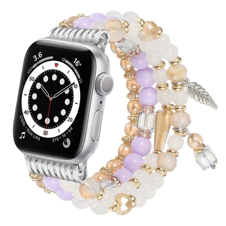 Dây đồng hồ chuỗi hạt tua rua, dành cho Apple Watch 46mm / 49mm / 45mm / 44mm, dành cho Apple Watch 42mm / 41mm / 40mm / 38mm