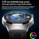 Đồng hồ gọi thông minh dây thép IP67 màn hình AMOLED 1.43 inch MT200, Hỗ trợ ECG