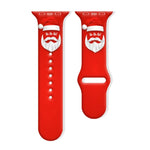 Dây đồng hồ silicone khóa ngược họa tiết Giáng Sinh, dành cho Apple Watch 46mm / 49mm / 45mm / 44mm, dành cho Apple Watch 42mm / 41mm / 40mm / 38mm