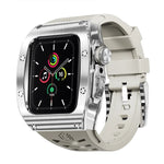 Ốp kim loại RedPepper Armor tích hợp dây đồng hồ silicone, dành cho Apple Watch 44mm / 45mm