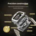 Ốp kim loại RedPepper Armor tích hợp dây đồng hồ silicone, dành cho Apple Watch 44mm / 45mm