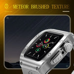 Ốp kim loại RedPepper Armor tích hợp dây đồng hồ silicone, dành cho Apple Watch 44mm / 45mm