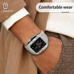 Ốp kim loại RedPepper Armor tích hợp dây đồng hồ silicone, dành cho Apple Watch 44mm / 45mm