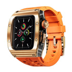 Ốp kim loại RedPepper Armor tích hợp dây đồng hồ silicone, dành cho Apple Watch 44mm / 45mm