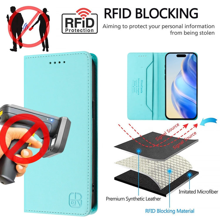 Ốp lưng điện thoại da RFID hút từ tính gập đôi RC01, dành cho iPhone 16 Pro, iPhone 16 Plus, iPhone 16, iPhone 15 Pro Max, iPhone 15 Pro, iPhone 15 Plus