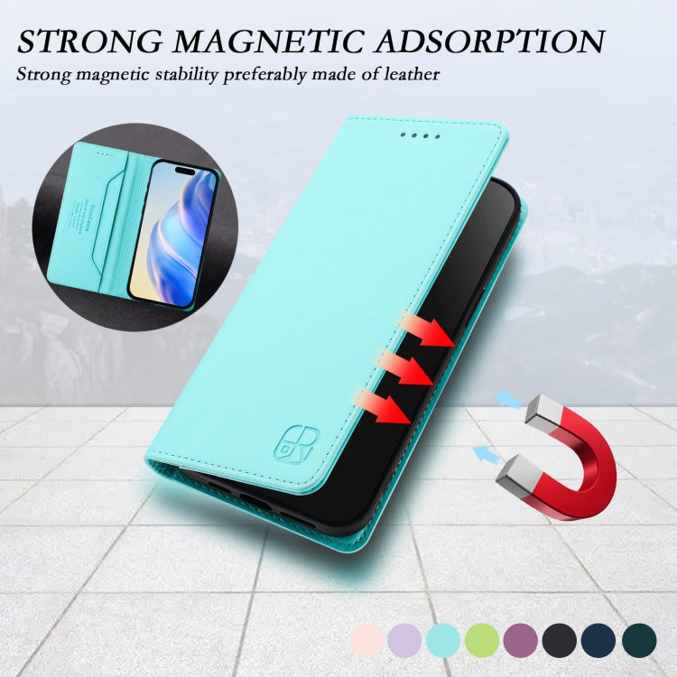 Ốp lưng điện thoại da RFID hút từ tính gập đôi RC01, dành cho iPhone 16 Pro, iPhone 16 Plus, iPhone 16, iPhone 15 Pro Max, iPhone 15 Pro, iPhone 15 Plus